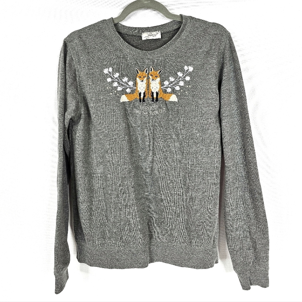 Locher's Paris Fox Embroidered Sweatshirt